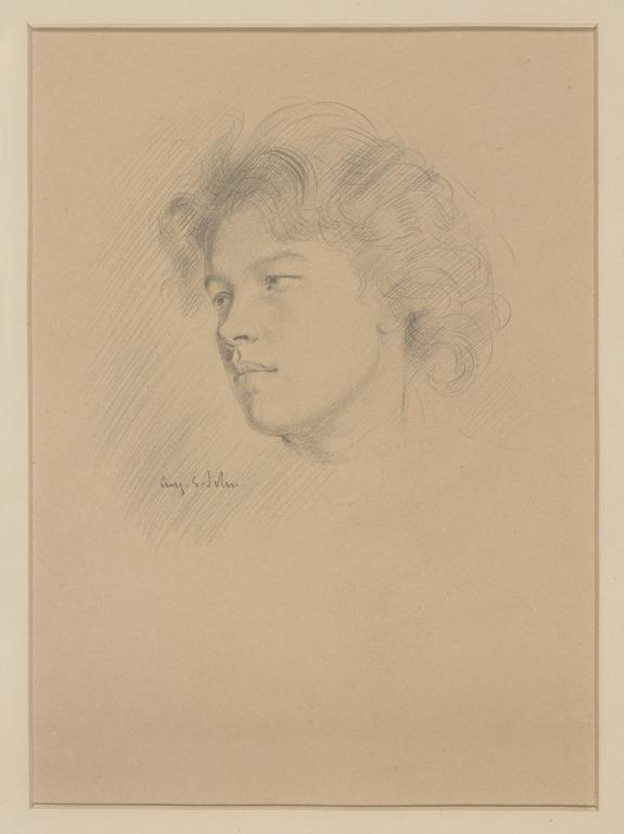 Portrait of Miss Ida Nettleship card