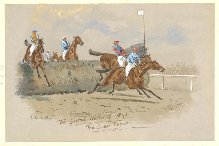 The Grand National 1896 - the Last Fence card