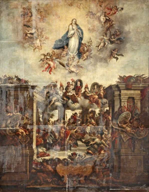 Theological Allegory with the Assumption of the Virgin card