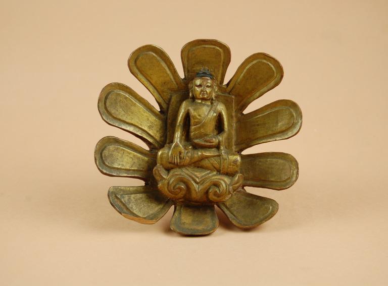Carving / Lotus Boss with Historical Buddha card
