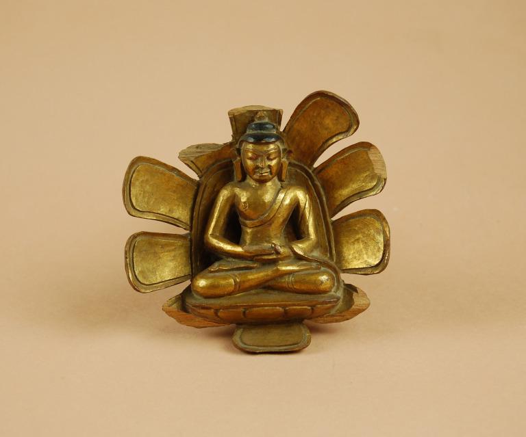 Carving / Lotus Boss with Historical Buddha card