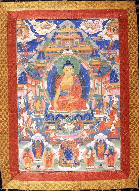 Thangka of Maitreya card