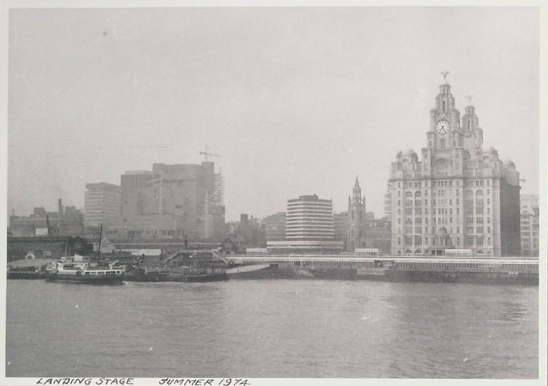 Photograph of Landing Stage Liverpool card