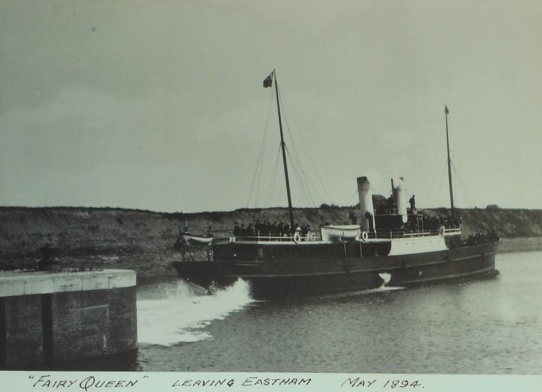 Photograph of Fairy Queen, Mona Steamship Co card