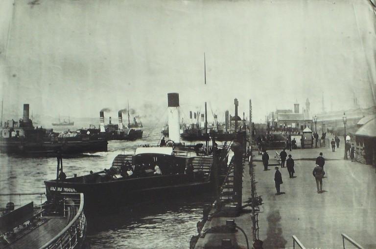 Photograph of Liverpool Landing Stage card