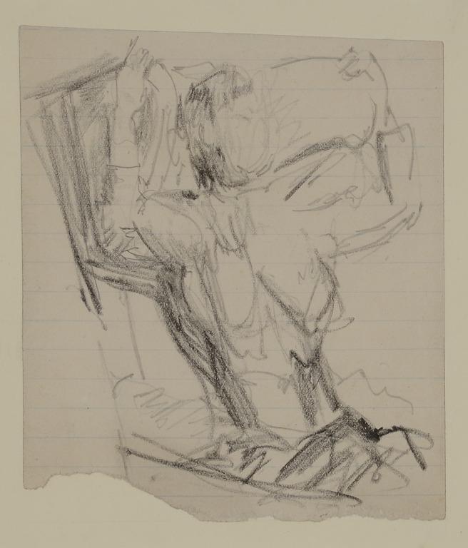 Study of a Figure in an Armchair card