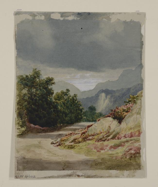 Road Leading to Hills (The Liver Sketching Club) card