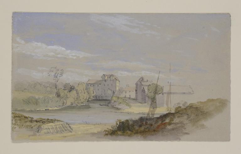 River, Buildings Etc. (Monmouthshire 1836 and Thames 1845) card