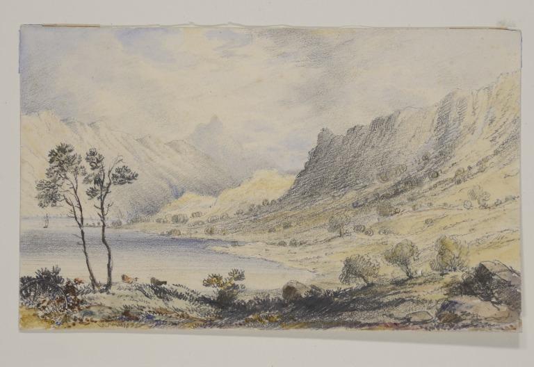 Lake and Mountains card