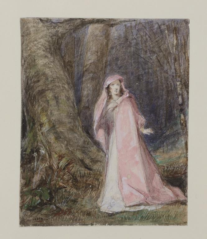 The Lady Sprang Up Suddenly (The Liver Sketching Club) card