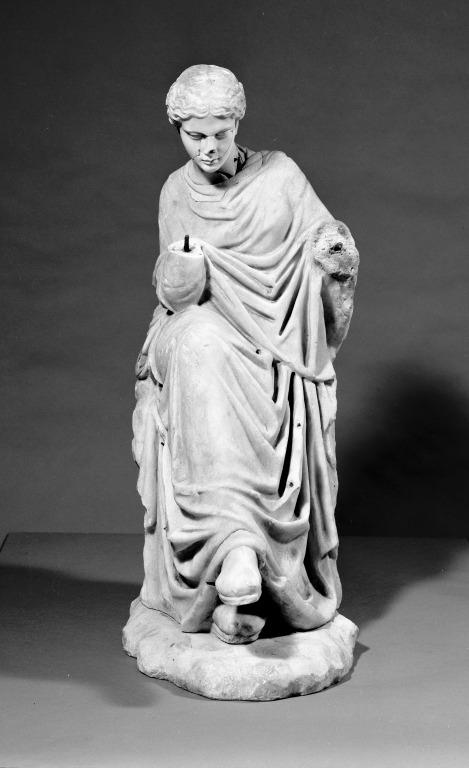 Statuette of Urania card