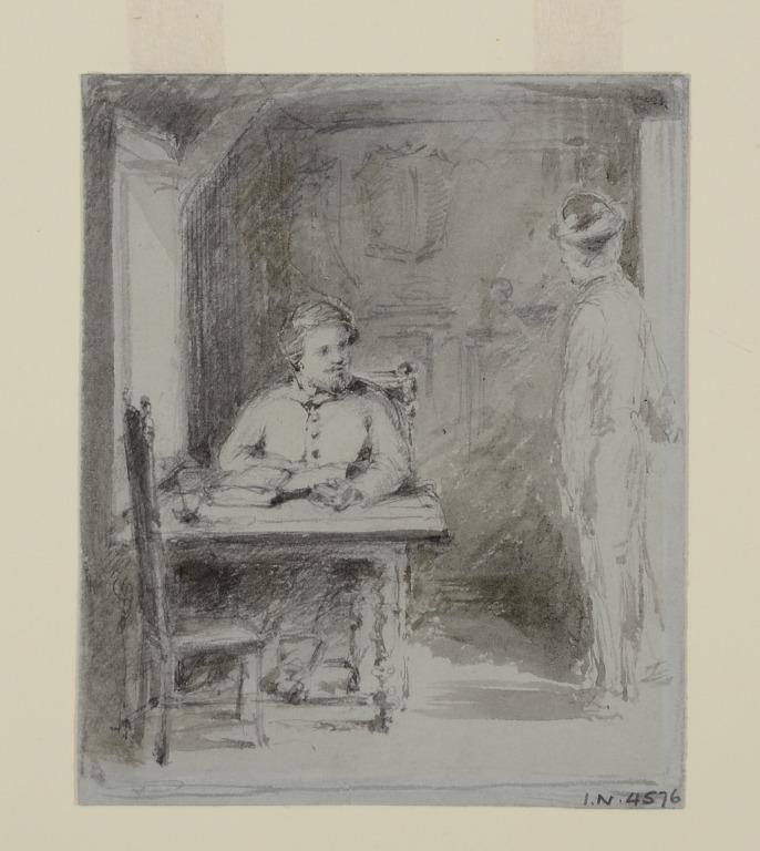 John Aldens Return to Miles Standish (The Liver Sketching Club) card