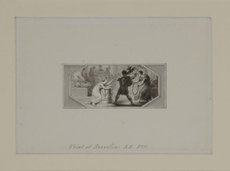 Trial of Servilia.  A.R. 815. card