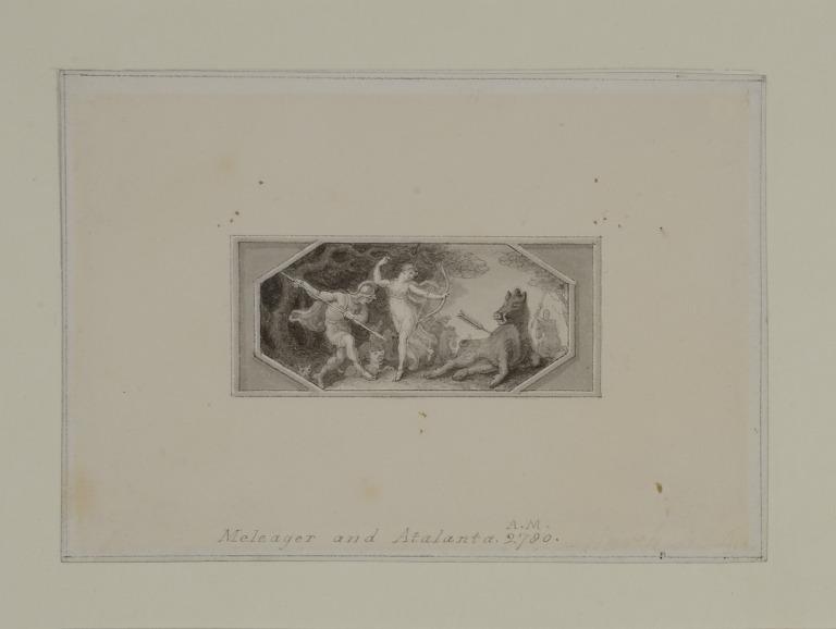Meleager and Atalanta. A.M. 2780. card