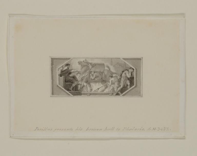 Perillus Presents His Brazen Bull to Phalaris. A.M. 3452. card