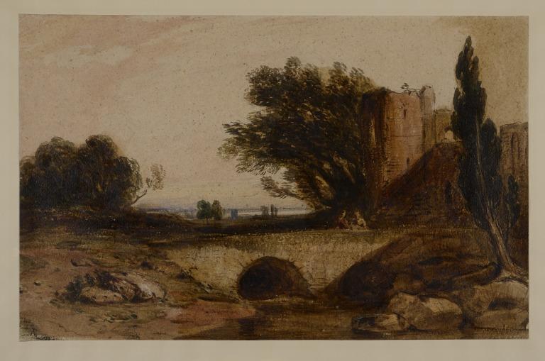 An Old Castle and Bridge card