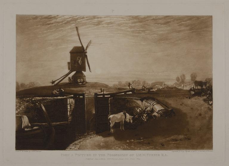 Windmill and Lock card