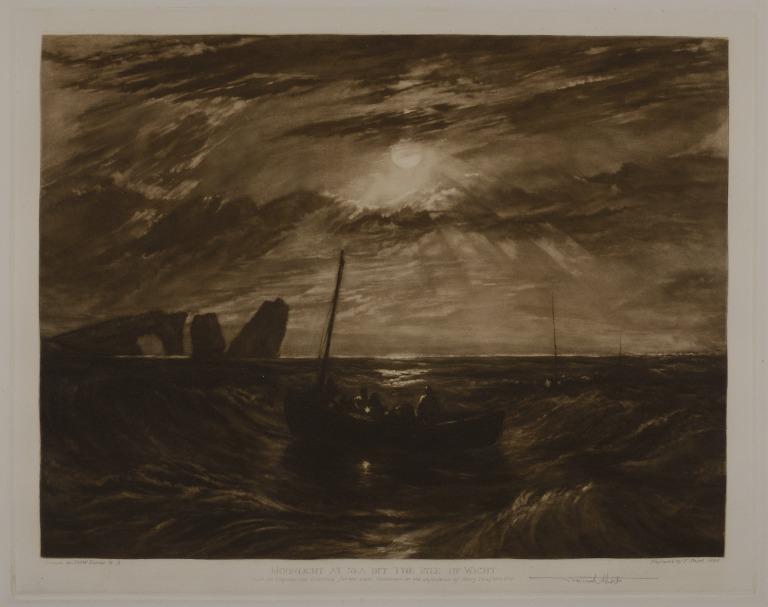 Moonlight at Sea off the Isle of Wight card