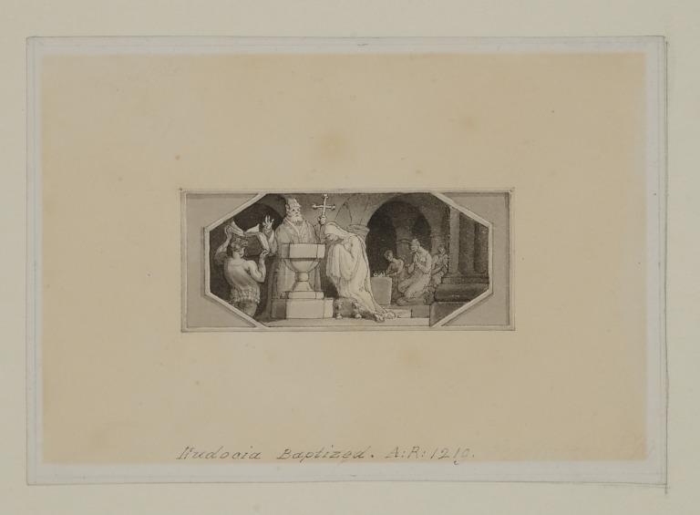 Eudocia Baptized. A:R: 1219. card