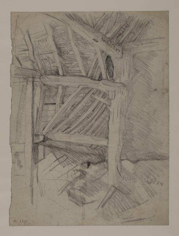 Beams in a Barn card