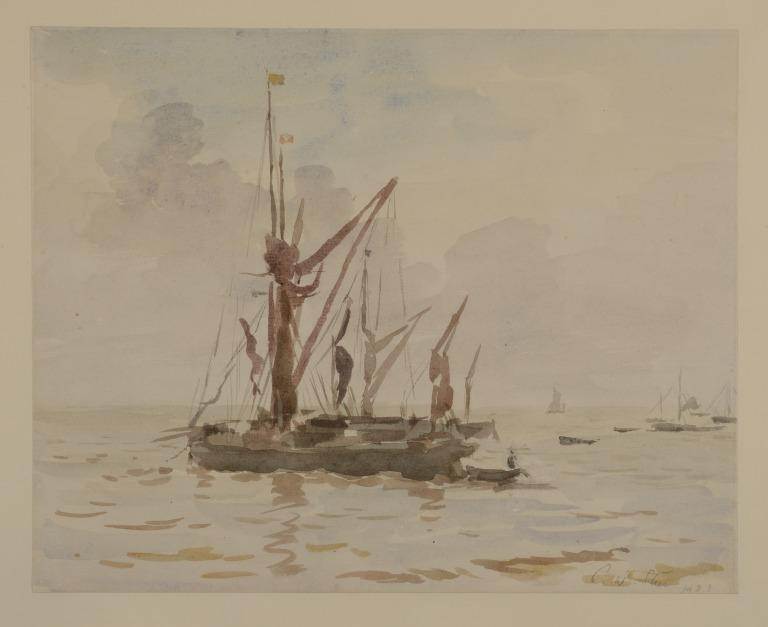 Barges, Whitstable card