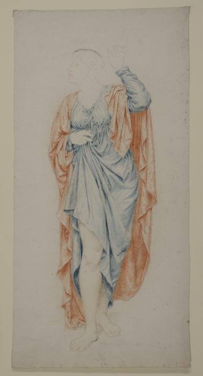 Study of a Draped Female Figure card