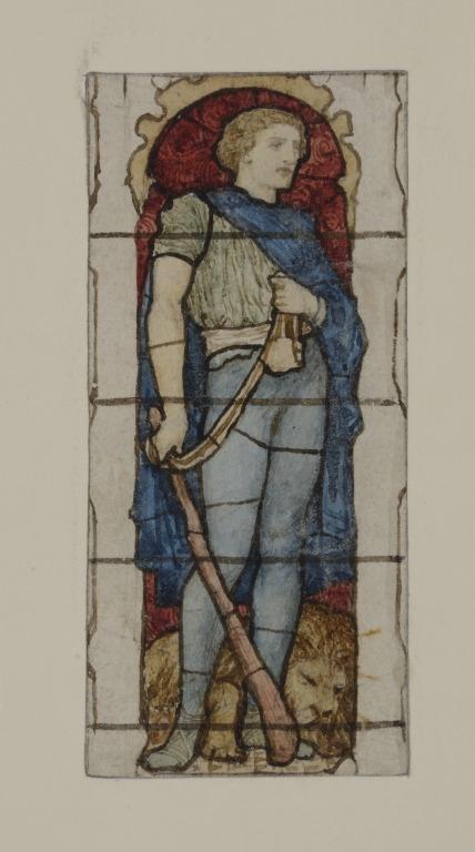 Stained Glass Design: David card