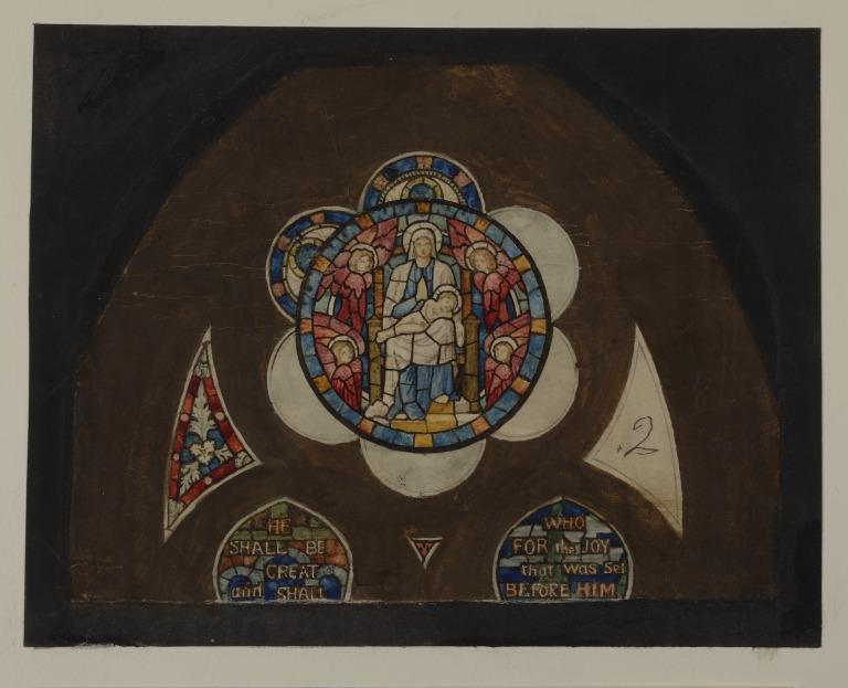 Stained Glass Studies : Virgin and Child card