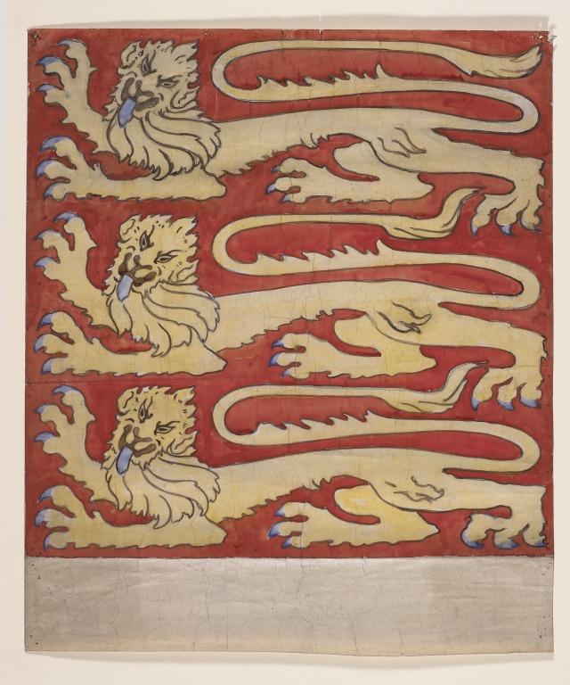 Heraldic Lions card