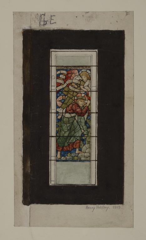 Stained Glass Study : Christ Carrying the Cross card