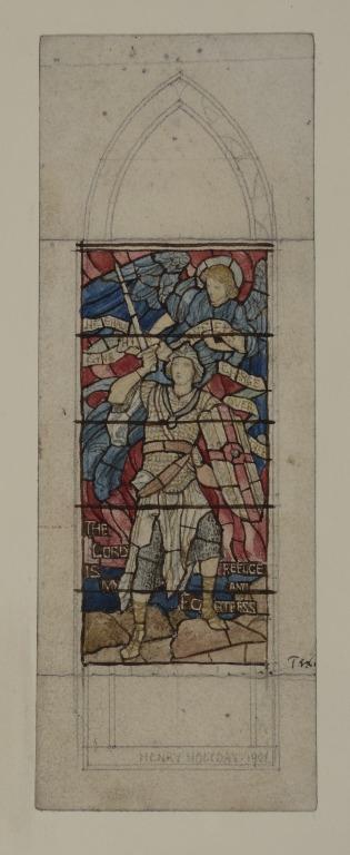 Stained Glass Study : St. George and an Angel card