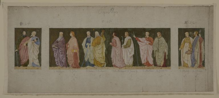 Study for a Frieze : Twelve Apostles Standing card