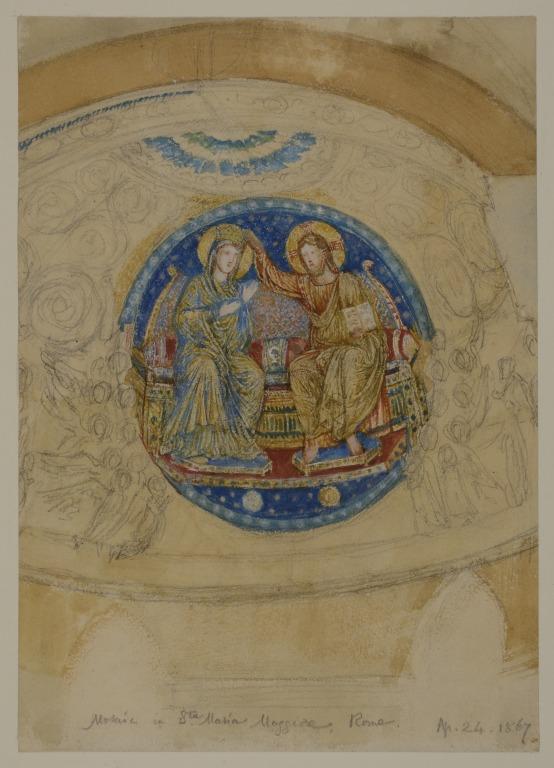 Study of a Mosaic in Santa Maria Maggiore, Rome card
