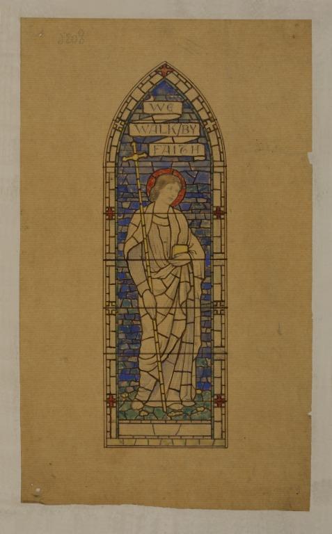 Stained Glass Design: Christ as Faith card