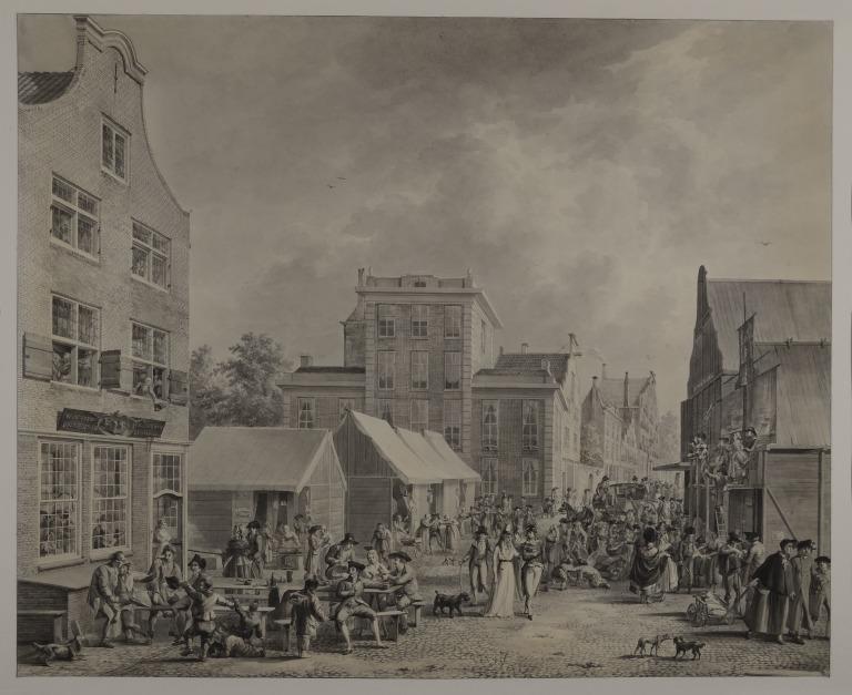 Fair Scene in a Dutch Town card