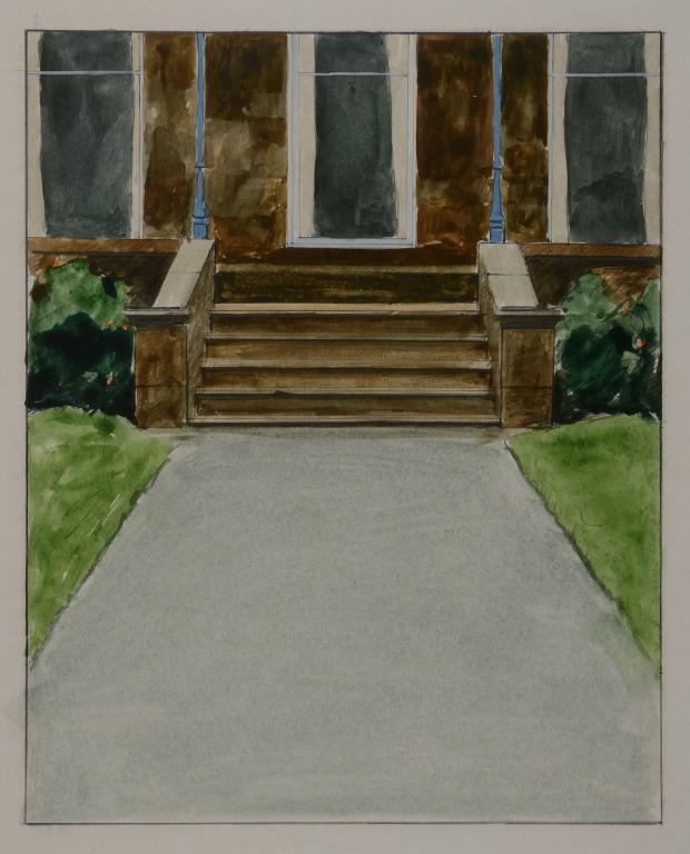 Sudley - Garden Front and Steps card