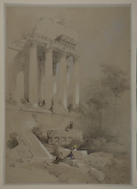 Portico of the Temple of Bacchus, Baalbec card