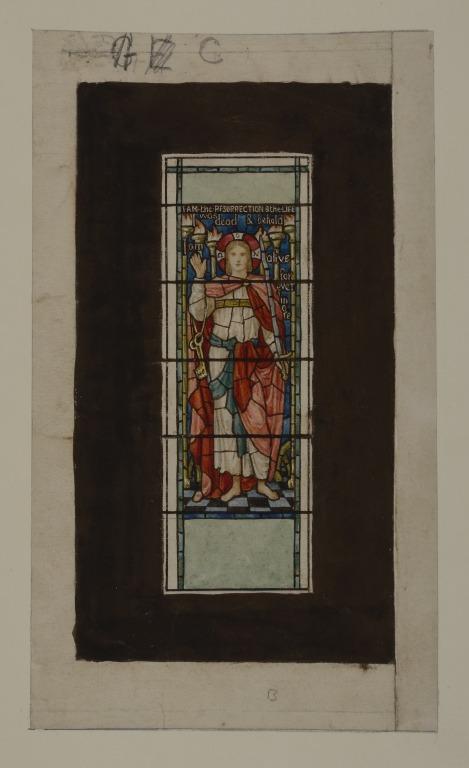 Stained Glass Design : Christ is King card