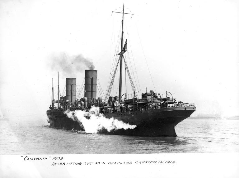 Photograph of Campania, Cunard Line card