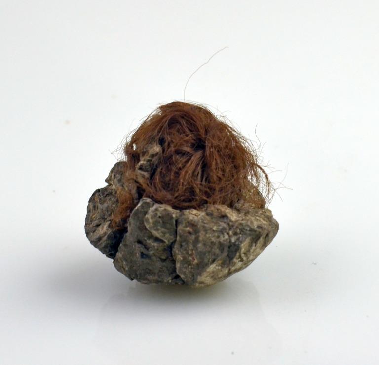 Clay Ball with Hair card