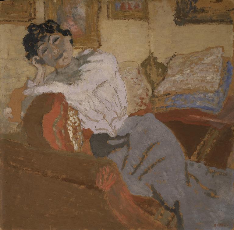 Madame Hessel au Sofa card