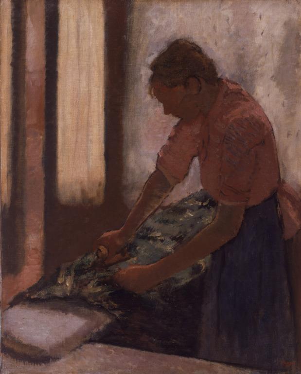 Woman Ironing card