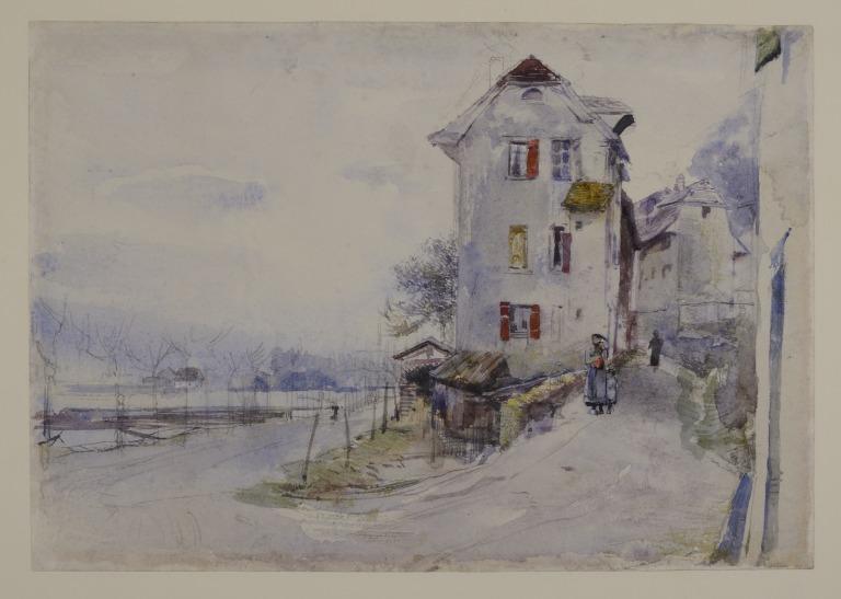 Houses in a Landscape card