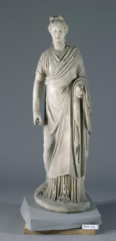 Statuette of Draped Woman card