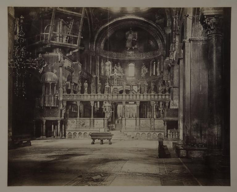 Interior of St. Marks, Venice, Looking East card