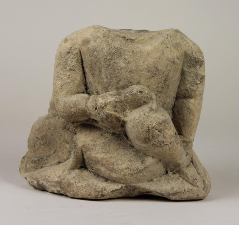 Temple Boy statuette card