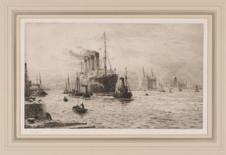 Lusitania in the Mersey card