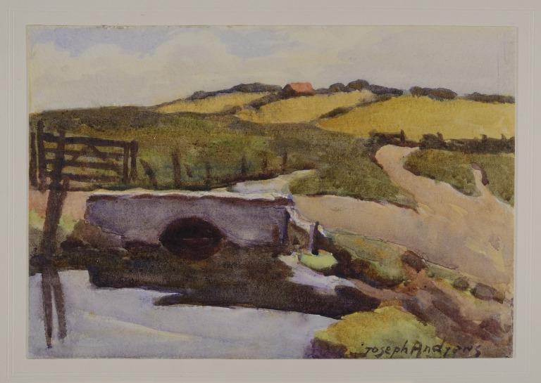 Landscape with Stream card
