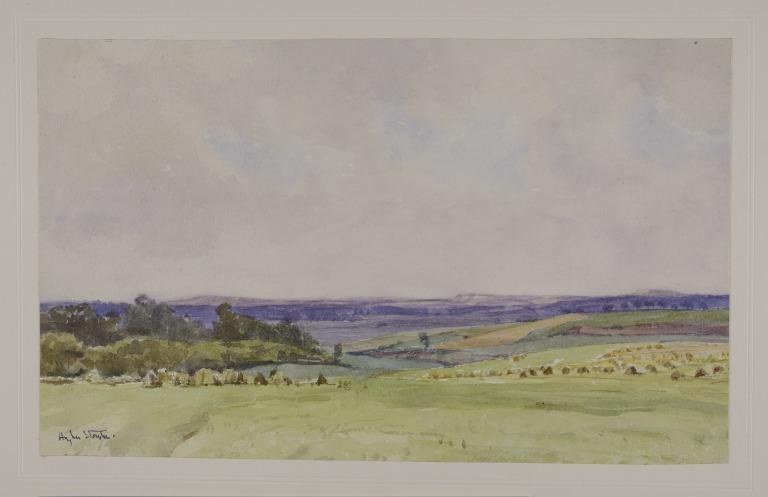 Panoramic Landscape with Downs card