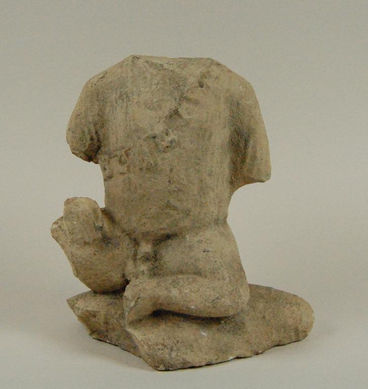 Temple boy statuette card